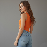 Fashionable Basic tank Top Knitted Camisole Best Sale Going Out Tops tank top with pad