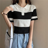 Simple Short-sleeved Blouse Lightweight Tops for Women Best-selling Short-Sleeved Tee