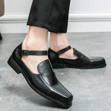 Summer Casual Dress Shoes Classic Design Cool Formal Slip on Comfortable Breathable Sandals Shoes for Men