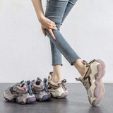 Chaussures De Style Marche New Thick Sole Platform Casual Running Shoe Chunky Women Sneakers