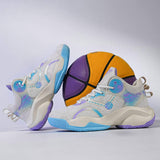 Men Breathable Basketball Shoes High Traction Rubber Indoor Outdoor Court Sports Sneakers with Ankle Support