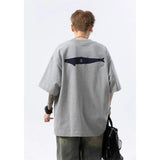 230 g Cotton Men's Stylish Oversized Casual T-Shirt with Unique Graphic Print, Breathable Crew Neck Tee