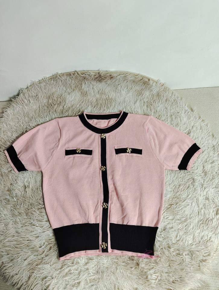 Classic Women's Clothing Knitted Tops for Women Popular Women's T-shirts