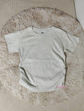 Loose Short-sleeved Plain Trendy Tops for Women Crewneck T-shirt