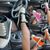 Chaussures Pour Femme New Arrival Leather Trendy Thick Lace Women's Fashion Sneakers