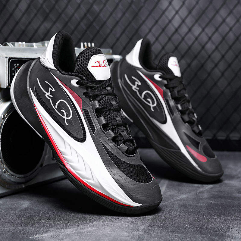 Low Top Breathable Mesh Basketball Shoes with Advanced Cushioning High Traction Rubber Outsole for Indoor Outdoor Court Game