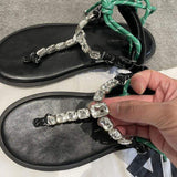 Trendy Women's Chain Flat Sandals - Comfortable Summer Flip Flop Slippers