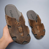 Genuine Leather Leisure Design Fashion Durable Summer Casual Sandals Shoes for Men