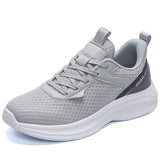 Mens Casual Walking Mesh Athletic Trainers Cushioned Responsive Midsole Flexible Running Shoes
