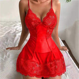 Sexy Lace Camisole Pajamas for Women-Sleeveless Breathable Quick Dry (European & American Style)