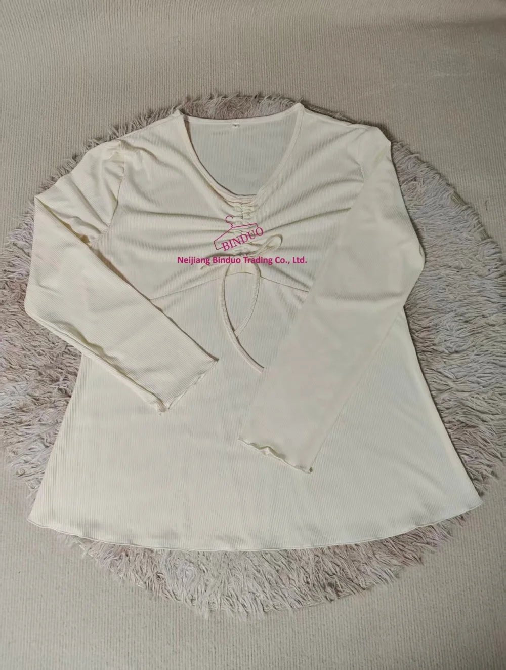 4xl Autumn and Winter Women's New Plus Size Elegant Style T-shirt V - neck Slim Fit Short Sleeved Top - Zeprah