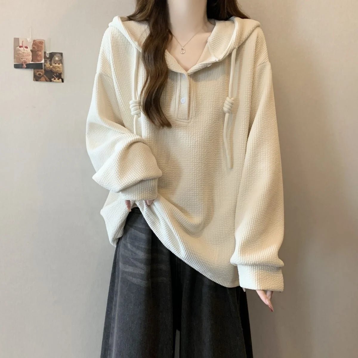 4xl Large Size Hooded Top Women's 2025 Autumn and Winter New Loose Slim Fashionable Long Sleeve Hoodie for Women - Zeprah