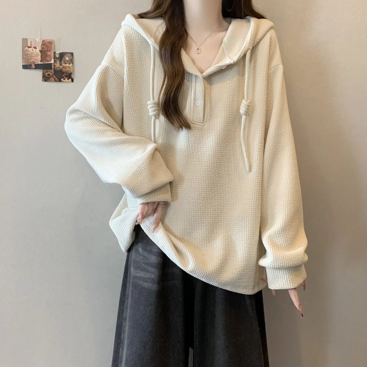 4xl Large Size Hooded Top Women's 2025 Autumn and Winter New Loose Slim Fashionable Long Sleeve Hoodie for Women - Zeprah