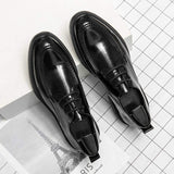 Pointed Toe Lace up Formal Wedding Groom Business Dress Shoes Oxfords Classic Design Hot Selling Men Shoes