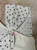 Sexy T-shirt off Shoulder Bowknot Women's Clothing Polka Dot Hot Girl Style Going Out Tops
