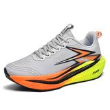 Candy Colors Breathable Mesh Men Athletic Shoes with Advanced Cushioning Carbon Plate Insole Lightweight Sports Running Sneakers