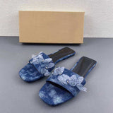 Women's Casual Babouche Open-Back Slide Sandals - Cute and Comfortable Flat Slippers for Ladies