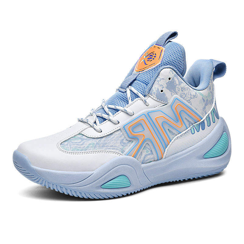 Anti Slip and Wear Resistant Professional Men Outdoor Sport Sneakers Blank Leather Women Basketball Shoes