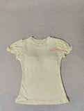 2026 New Arrival Women's Ribbed Knit Puff Sleeve T-Shirt with Built-In Bra, Crew Neck Casual Top for Daily Wear