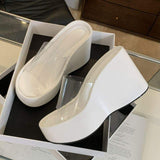 Stylish TKA Height-Boosting Platform Sandals with Thick Transparent Wedge