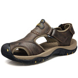 High Performance Good Quality Durable Summer Fashion Full Grain Genuine Leather Sandals for Men
