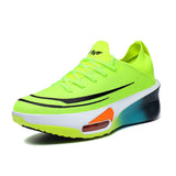 New Breathable Knit Upper Lightweight Marathon Running Sneakers with Air Cushion Technology for Comfort & Shock Absorption