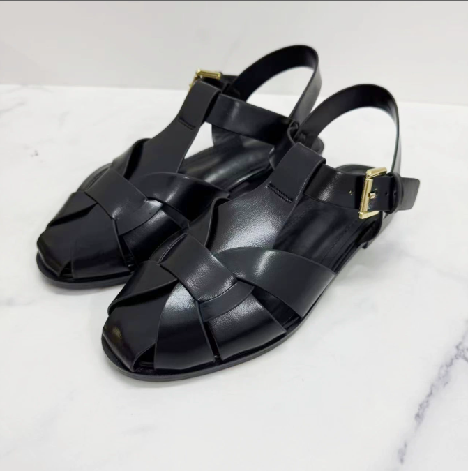 Quality Fashion Casual Flat Roman Sandals - Women's New Autumn Closed-Toe Back Strap Ladies' Sandals