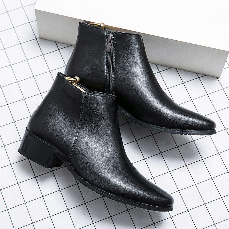 Genuine Leather High Quality Dress Shoes Handsome Classy Formal Leather Boots for Men