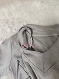 2026 New Arrival Women's Deep V-Neck Lace Trim T-Shirt Short Sleeve Ruched Slim Fit Top