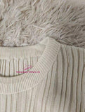 Slim-fit Short-sleeved Blouse Knitted T-shirt for Women Crewneck Short-Sleeved Tee