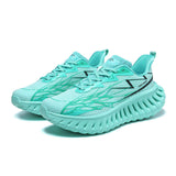 Breathable Mesh Upper TPU Overlays 3D Molded Carbon Height Increasing Sculpted Wave Outsole Flexible Women Men Running Shoes