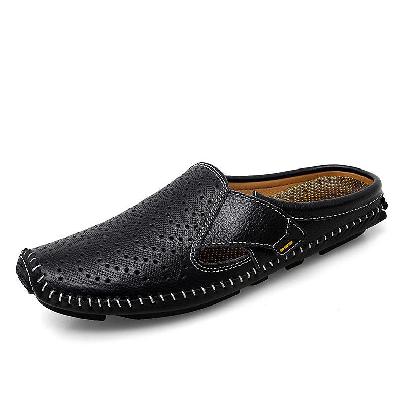 Summer Comfortable Casual Shoes Cool Experience Cowhide Material Good Quality Men Leather Sandals Shoes