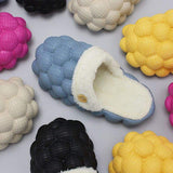 Trendy Babouche Faux Fur Slippers for Women - Unisex Warm Winter Home Slides with Removable Lining for Indoor & Outdoor Use