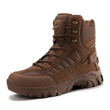 Winter Autumn Men Blank Leather Outdoor Field Training Mountaineering Boots Size US 13 EU 47 High Top Ankle Hiking Shoes for Man