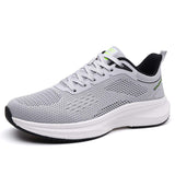New Ultra Lightweight Breathable Mesh Running Shoes for Men Comfortable Cushioned Athletic Sneakers for Gym Jogging Walking Grey