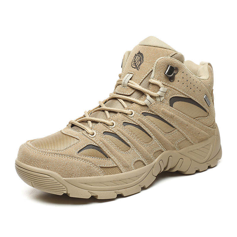 Professional High Top Ankle Hiking Shoes for Men Winter Autumn Genuine Leather Outdoor Boots Size US 13 EU 47 Lightweight Summer