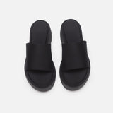 Trendy Black Chunky Platform Sandals - Comfortable Hot Selling Straw Sandals