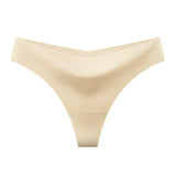 European & American Sexy Bikini Ice Silk Seamless Women's Thong Invisible Breathable Low Waist Yoga Ladies Panties