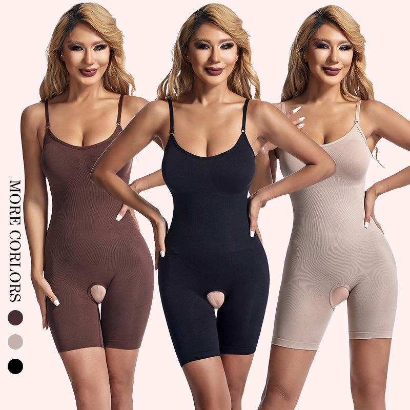 Open Plus Size Body Shaping Clothes Women's Postpartum Tunic Abdominal Shaping Puddle Tight Chest Shaping Body Shapwear