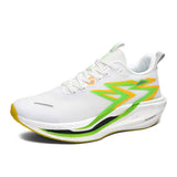 Carbon Fiber Men Women Lightweight Breathable Sports Running Shoes Cushioned Midsole Rubber Outsole for Gym Jogging Training