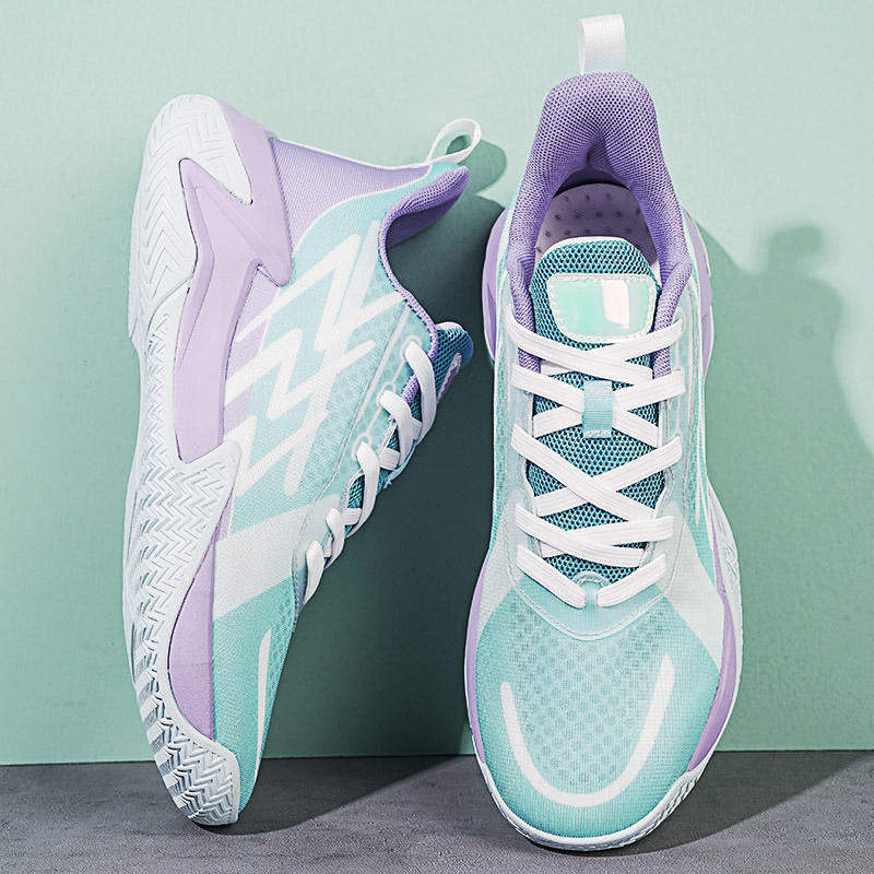 Professional Rebound Soft Men Outdoor Sports Sneakers Blank Breathable Mesh Women Basketball Shoes