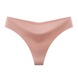 European & American Sexy Bikini Ice Silk Seamless Women's Thong Invisible Breathable Low Waist Yoga Ladies Panties