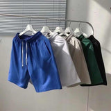 Cheap Summer New Sports Shorts Men's Solid Color Simple Thin Men's Loose Five-point Beach Pants