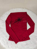 Straight Shoulder Base Sweater Oblique Shoulder Long Sleeve T-shirt Slim-fit Long Sleeve Short Top