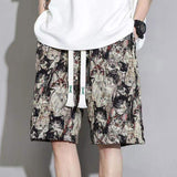 Summer Trendy Five-point Pants Men's Flower Pants Beach Pants Quick-drying Seaside Holiday Beach Pants Casual Short Pants