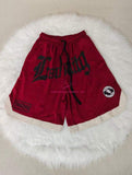 Summer Trendy Casual Men's Shorts American Style Drawstring Retro Loose All-match Pants High Street Basketball Pants