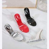 Chaussure Femme Clear Transparent Wedge Mules Open Toe High Heel Sandals for Women Party Dress