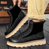 Quality Men Microfiber Leather Ankle Boots Lace up Durable Handsome Classic Design Hot Selling Dress Shoes Other Boots for Men