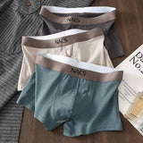 Pure Cotton Boxers Breathable Comfortable Solid Color Boxers Personalized Youth Mid-Waist Men's Shorts
