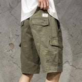 Men's New Summer Sports Shorts Loose Casual Gym Joggers Solid Plain Dyed Fitness Shorts